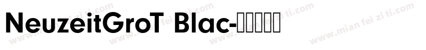 NeuzeitGroT Blac字体转换